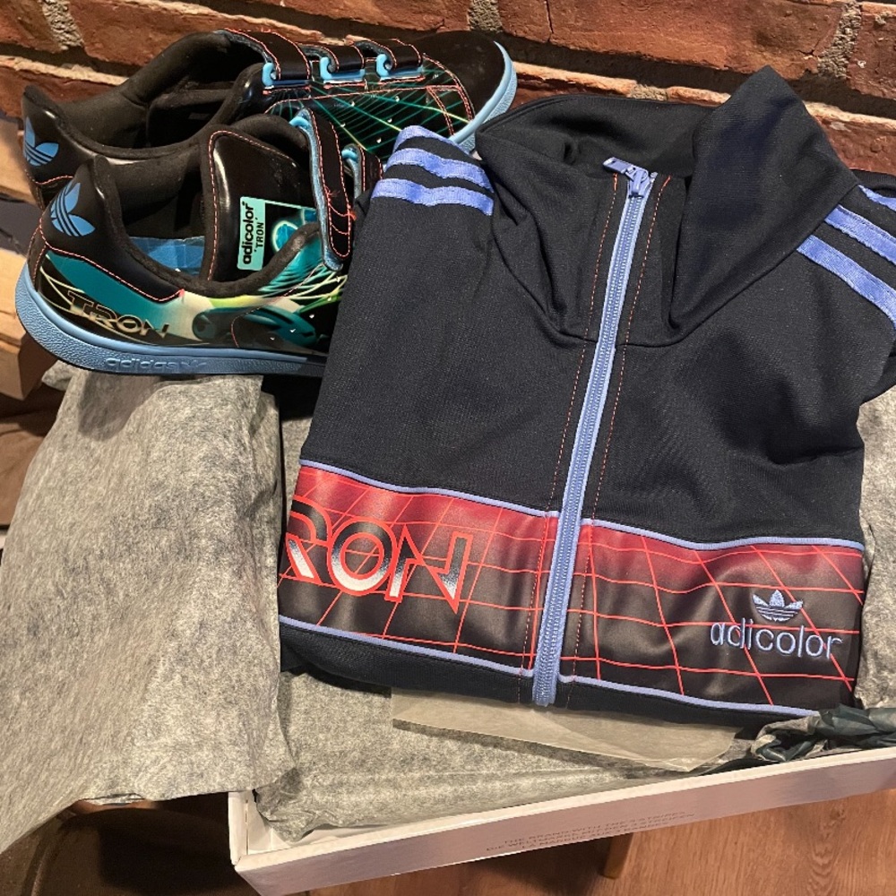Adidas Tron Stan Smith sz 9.5 and track jacket $250 for the set